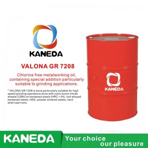 KANEDA VALONA GR 7208 Dầu gia công kim loại không chứa clo, có chứa bổ sung đặc biệt thích hợp cho các ứng dụng mài.